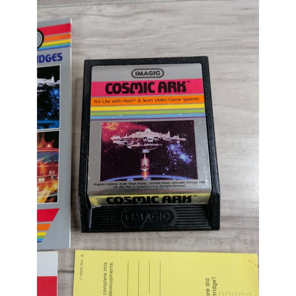 Atari 2600 - Imagic - Cosmic Ark- Video Game With Manuals